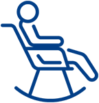 Person relaxing on chair